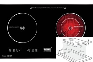 Bếp từ hồng ngoại Giovani G-291ET thông minh và an toàn cho người dùng