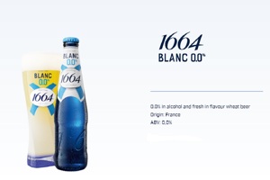 Bia 1664 Blanc 0.0%: Hương vị độc đáo, đậm chất Pháp