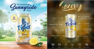 Bia Tiger Radler Lemon - Bia Tiger pha nước chanh tự nhiên!