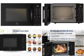 "Biến hóa" món ăn chỉ trong nháy mắt với lò vi sóng có nướng Electrolux EMG23D22B