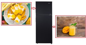 Biến tấu xoài thành món ăn “siêu ngon” cùng tủ lạnh Aqua Inverter 357 lít AQR-T376FA(FB)