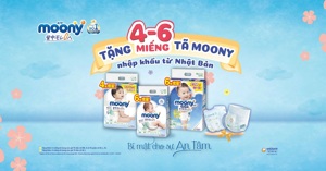 Bỉm Moony khuyến mãi: Loạt ưu đãi hot, mẹ - bé cùng vui
