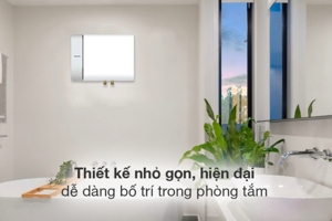 Bình nóng lạnh Panasonic DH-15HBMVW: Dung tích 15L, công suất 2500W!