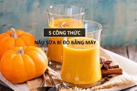 Bỏ túi 5 cách làm sữa bí đỏ bằng máy xay sinh tố tại nhà