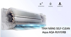 Cách bật chế độ Self Clean trên điều hòa Aqua AQA-RUV10RB