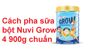 Cách pha sữa Nuvi Grow 4 900g chuẩn tỉ lệ đảm bảo dinh dưỡng tốt cho chiều cao của bé