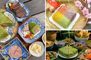 Cách trang trí mâm bánh chưng ngày Tết một cách hấp dẫn và đẹp mắt