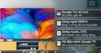 Có nên mua Google tivi TCL 4K 43 inch 43P635 không?