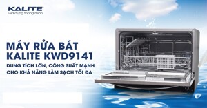 Có nên mua máy rửa bát để bàn Kalite 6 bộ KDW9141 không? Review chi tiết