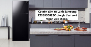 Có nên sắm tủ lạnh Samsung RT38K50822C cho gia đình có 4 thành viên không?