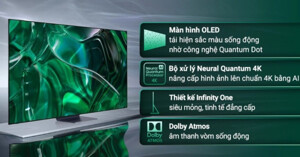 Đánh giá chi tiết smart tivi Samsung OLED 4K 65 inch QA65S95C có đáng mua 2023?
