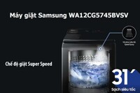 Đánh giá máy giặt Samsung Inverter 12 kg WA12CG5745BVSV