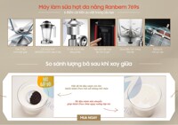 Đánh giá máy làm sữa hạt Ranbem có tốt không, giá bao nhiêu, cách dùng