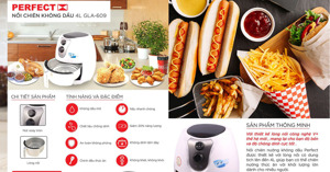 Đánh giá nồi chiên không dầu Perfect 4l có tốt không? 6 lý do nên mua