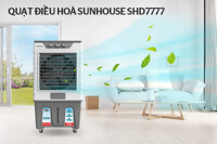 Đánh giá quạt điều hòa Sunhouse SHD7777 cỡ lớn phục vụ kinh doanh, không gian rộng