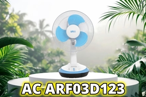Đánh giá quạt sạc AC ARF03D123 - Luôn nắm thế 'chủ động' khi mất điện
