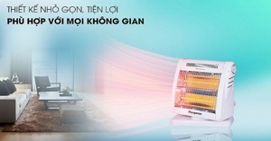 Đánh giá quạt sưởi Kangaroo KG1018C - 3 bóng nhỏ gọn, giá rẻ
