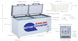 Đánh giá tủ đông Darling DMF-3699-WS4 chi tiết