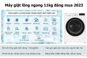 Đánh giá ưu nhược điểm 3 máy giặt 11kg lồng ngang cao cấp