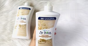 Đánh giá về sữa dưỡng thể St.Ives Soothing Oatmeal And Shea Butter siêu hot