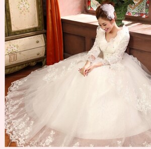 Điểm danh những mẫu váy cưới thu đông mà mọi cô gái đều ao ước