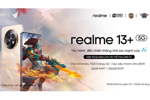Điện thoại Realme 13+ 5G với hiệu năng "đỉnh nóc, kịch trần" lựa chọn lý tưởng cho chơi game
