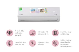 Điều hòa Comfee 18000 BTU inverter CFS-18VAF giá chỉ 8 triệu đồng mà cực tiết kiệm điện lại lọc không khí sạch