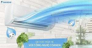 Điều hoà Daikin FTKM Series mạnh mẽ hơn với tính năng tiết kiệm điện Coanda