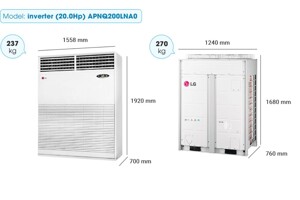 Điều hòa tủ đứng 200.000 BTU LG APNQ200LNA0 - giải pháp làm mát cho nhà xưởng, hội trường lớn