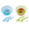 Đồ dùng ăn dặm Canpol Babies 21/300 - Bát nhựa có dĩa và thìa xinh xắn và đáng yêu