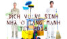 Giá dịch vụ vệ sinh, lau dọn nhà ở tăng mạnh dịp Tết Nguyên Đán 2018