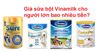 Giá sữa bột Vinamilk cho người lớn bao nhiêu tiền?