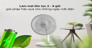 Giải đáp: Quạt tích điện có thể sử dụng bao lâu?