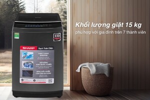 Giải mã sức hấp dẫn của máy giặt Sharp 15 kg ES-TM150CD-DS