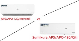 Giữa điều hòa Sumikura APS/APO-120/Citi và Sumikura APS/APO-120/Morandi nên mua mẫu nào?
