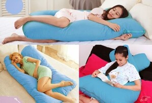 Gối chữ U giúp mẹ bầu ngủ ngon giấc
