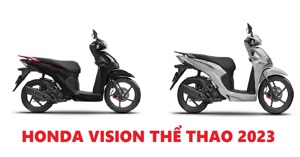 Honda Vision 2023 Thể Thao: Giá cao nhất, nhưng nhiều trang bị hiện đại nhất