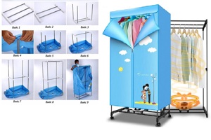 Hướng dẫn cách lắp máy sấy quần áo dạng tủ (Sunhouse, Kangaroo, Panasonic)