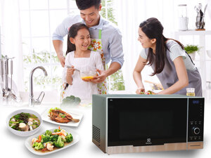 Hướng dẫn cách sử dụng lò vi sóng Electrolux hâm nấu, rã đông hiệu quả