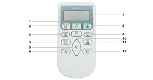 Hướng dẫn chi tiết cách sử dụng điều khiển điều hòa Hitachi tiếng Anh