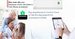 Hướng dẫn điều khiển điều hòa Panasonic CU/CS-XU12ZKH-8 qua điện thoại iPhone và Android