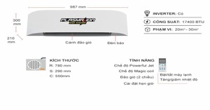 Khám phá những tính năng của điều hòa inverter Toshiba RAS-H18T4KCVRG-V