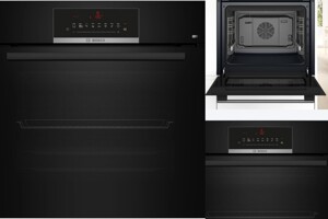 Lò nướng Bosch HBJ559EB6M Serie 6 sở hữu khoang lò rộng và công suất mạnh mẽ