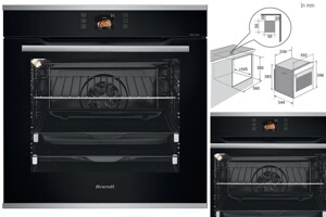 Lò nướng Brandt BOP7568LX, 73L thiết kế lắp âm tiết kiệm không gian và dung tích siêu lớn