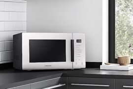 Lò vi sóng có nướng Samsung MG23T5018CE/SV kiểu dáng sang trọng, nâng tầm không gian bếp