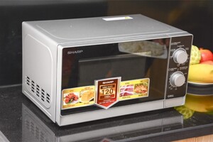Lò vi sóng có nướng Sharp R-G222VN-S nướng ngon, hâm nóng nhanh, tiện lợi mọi nhà