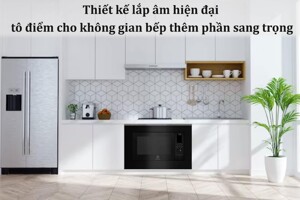 Lò vi sóng kết hợp nướng Electrolux EMSB30XCF nướng ngon, hâm nóng nhanh, tiết kiệm thời gian