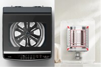 Luồng nước 4 chiều giặt siêu sạch của máy giặt Toshiba AW-T08DU1600LV(MK)