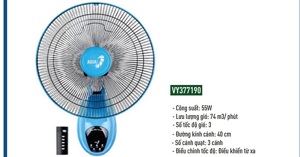 Lưu ý khi sử dụng quạt treo tường Asia VY377190 bền bỉ hơn