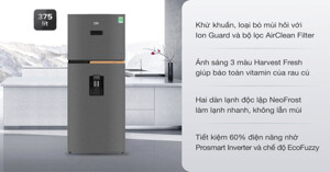 Lý do gia đình bạn nên đầu tư tủ lạnh Beko RDNT401I50VDK 375L